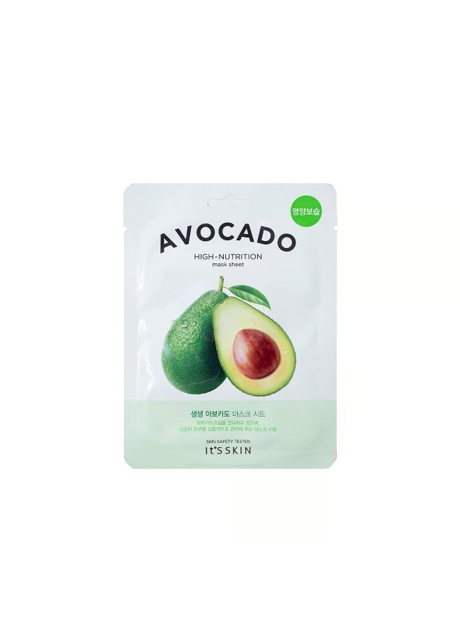 Its Skin It'S Skin The Fresh High Nutrition Mask Sheet Avocado 21g - Image 1